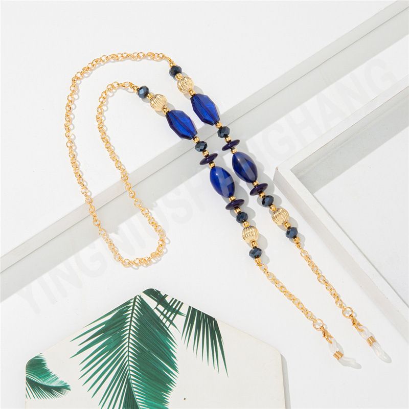Bohemian Style Acrylic Resin Decorative Glasses Anti-Lost Mask Chain_voghion.com