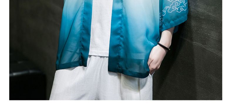 Costume Han chinois en mousseline de soie, vêtements de protection solaire de printemps et d'été anciens_voghion.com