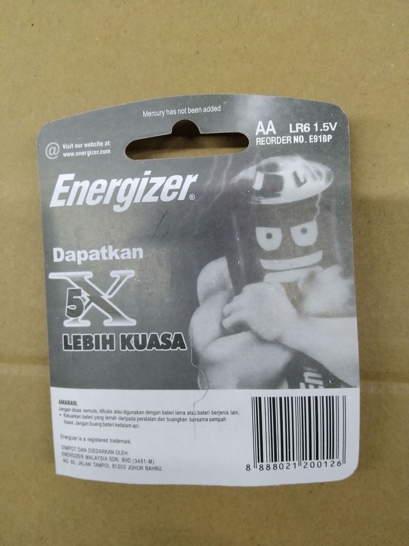 J Volumen Nr. 5 Batterie Alkaline AA Maus Elektrische Zahnbürste Spielzeug Fernbedienung Türschloss Nr. 5 Energizer Batterie_voghion.com