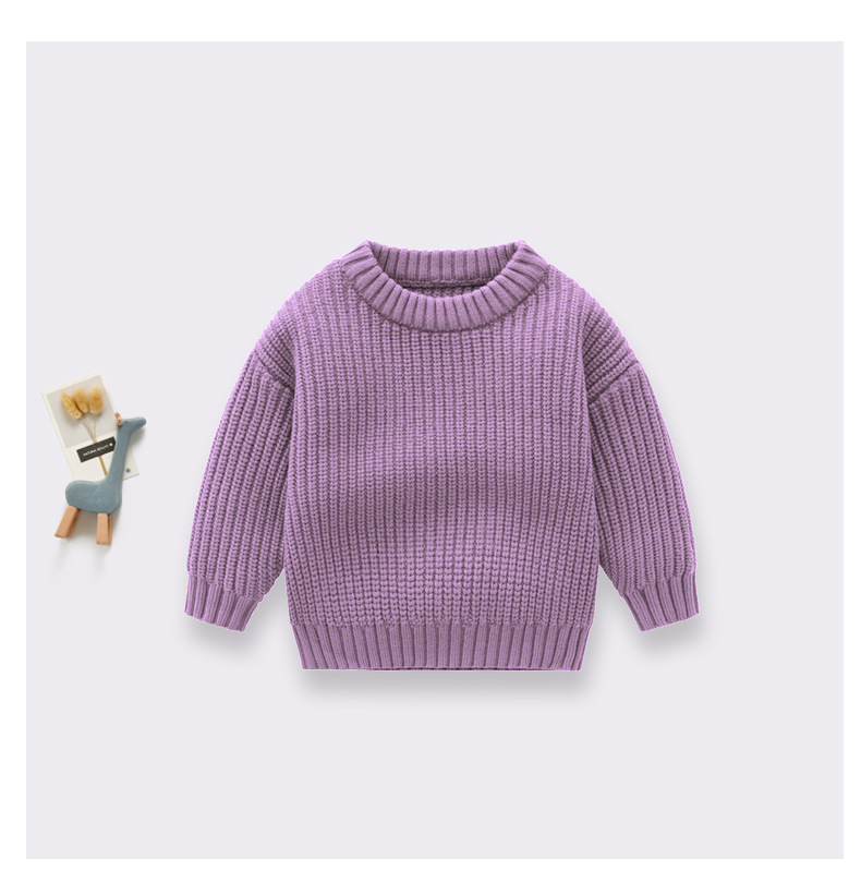 Ins hot style foreign trade cross-border children's clothing baby sweater baby boy girl child autumn and winter loose knitted jacket_voghion.com