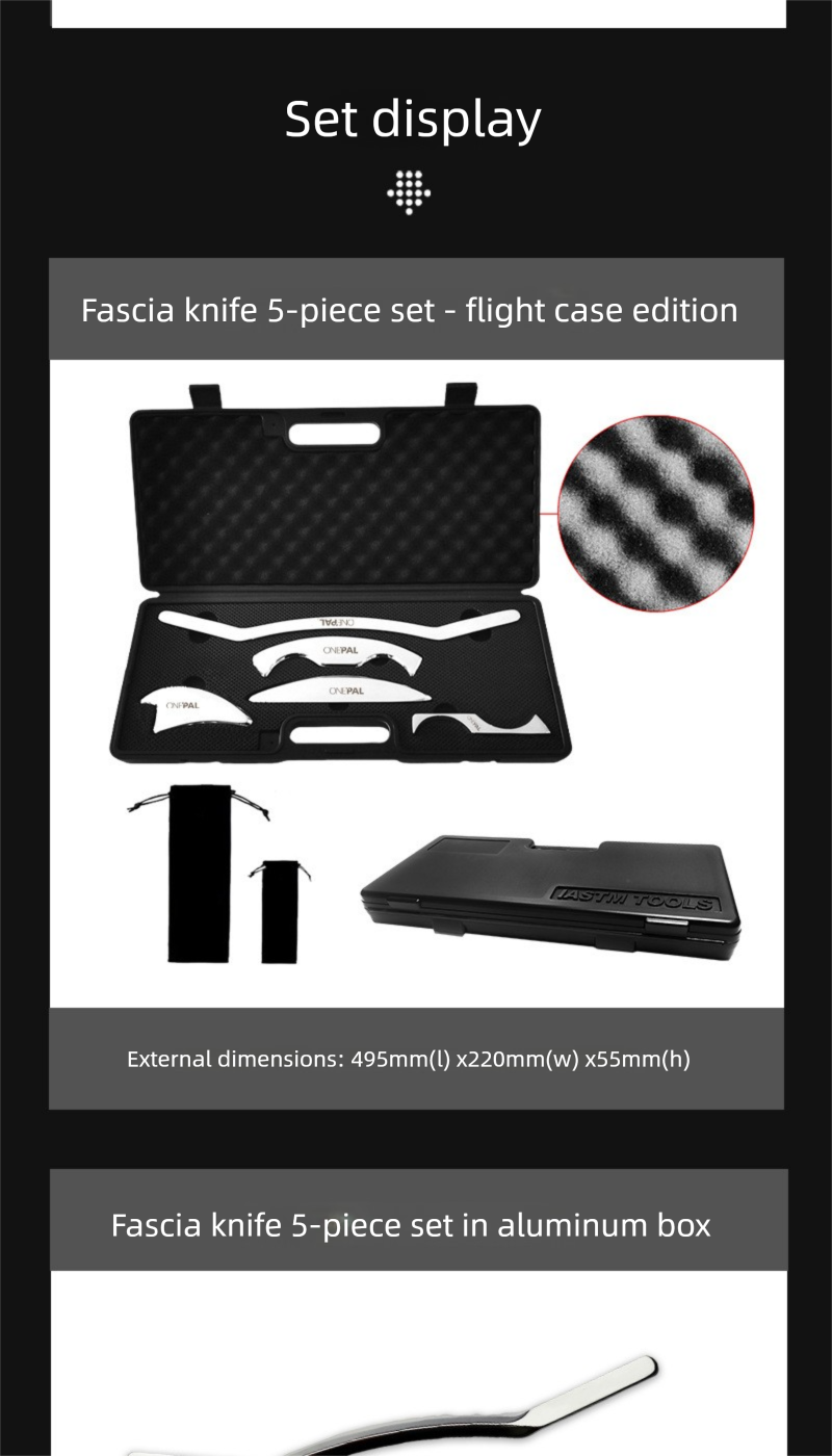 Coltello per massaggio in acciaio inossidabile, raschiamento, strumento per esercizi di rilassamento, massaggiatore per membrane del collo, rilascio dei meridiani, lenitivo_voghion.com