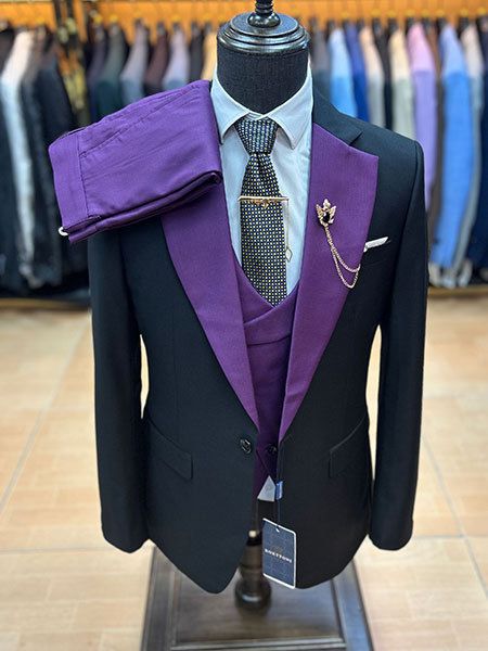 Abiti da uomo Abiti da uomo, Abiti aderenti da uomo, Stile business alla moda, Abito formale nero, Abiti da uomo color cachi_voghion.com