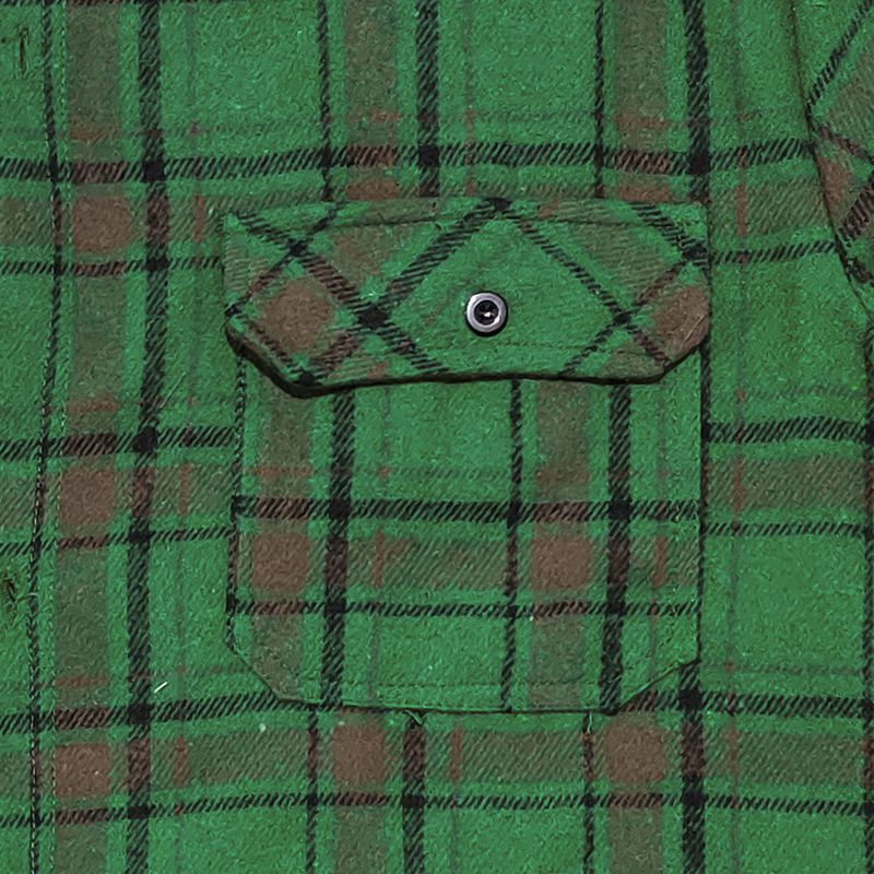 Herrenbekleidung Retro Herbst und Winter Kariertes Hemd Mit Kapuze Flanell Jacquard Freizeithemd_voghion.com