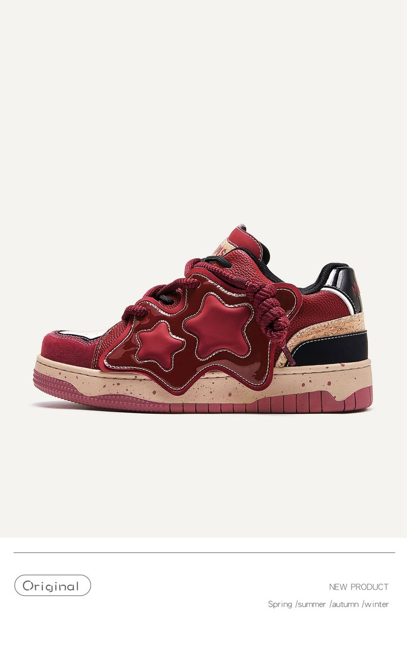 Stars bread shoes fashion shoes men and women the same couple style board shoes_voghion.com