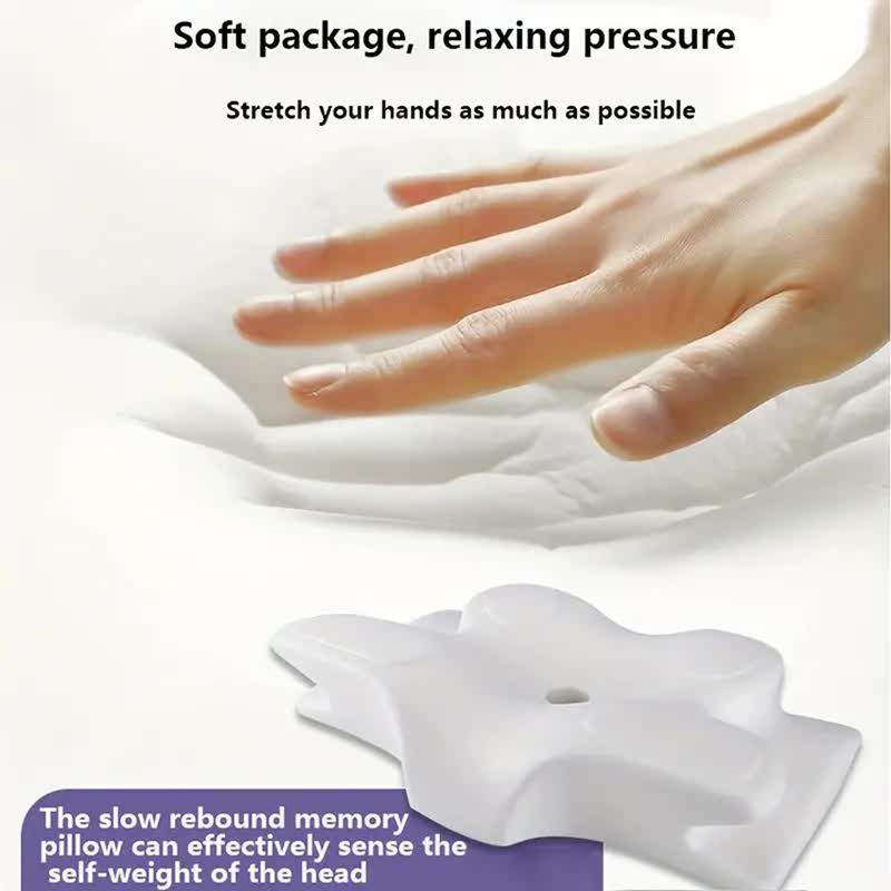 Cuscini in memory foam a forma di farfalla, rilassanti, cervicali, a rimbalzo lento, per il collo, antidolorifici, per dormire, ortopedici, biancheria da letto_voghion.com