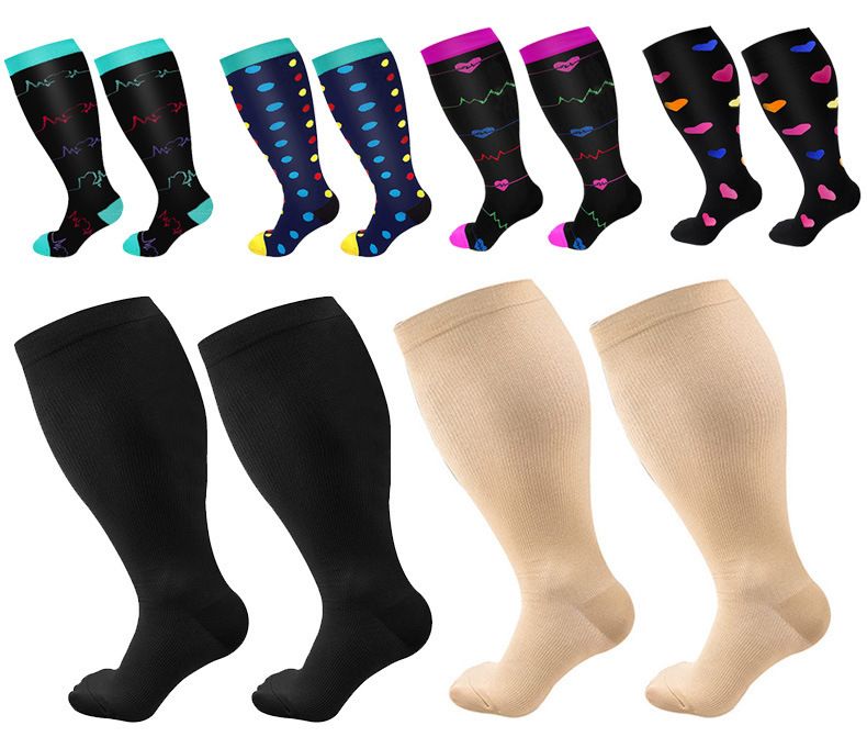 Plus + Drucksocken Plus Fat Fat Calf Socken Einfarbige europäische und amerikanische_voghion.com