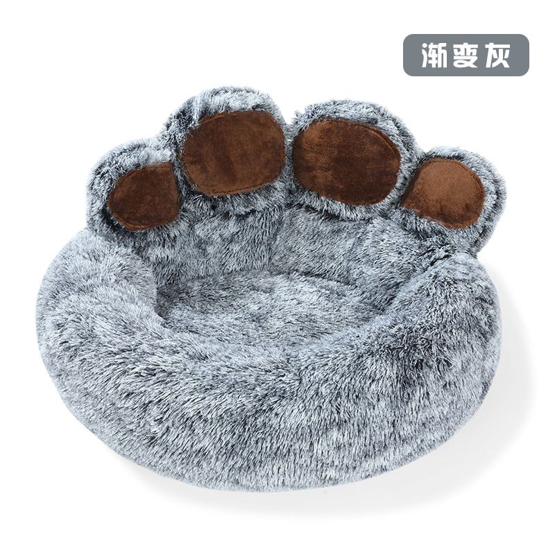 Honden- en kattenhuis, winterwarm, berenpootmat, schattige huisdierbenodigdheden, alle seizoenen_voghion.com