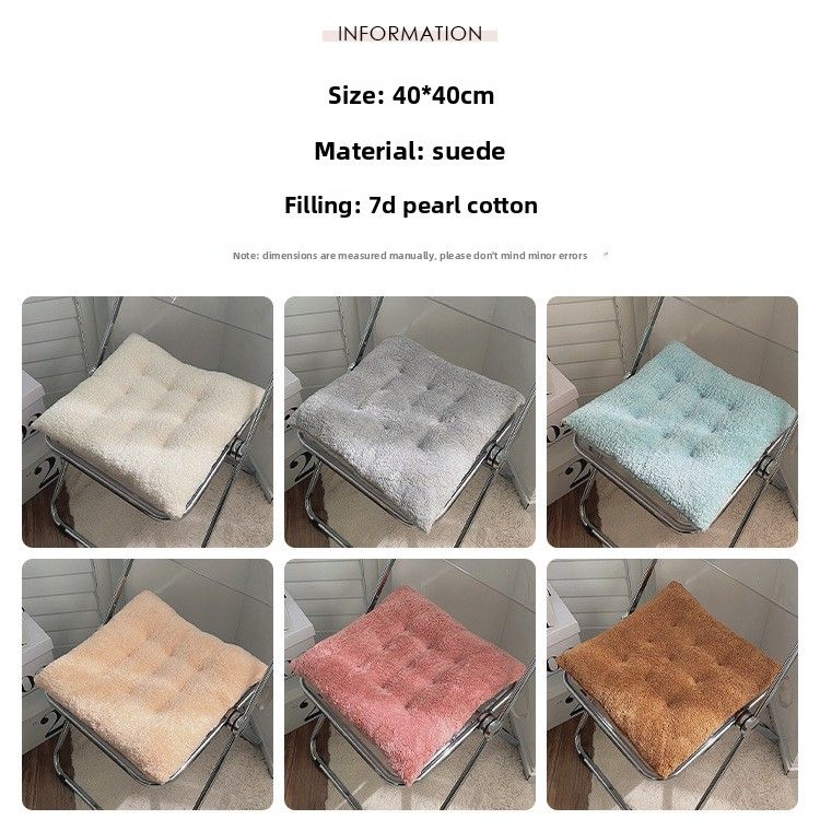 Minimalistisches Plüsch-Po-Pad fürs Büro, langes Sitzen, Artefakt im Ins-Stil, verdicktes Sitzkissen, Studenten-Klassenzimmermatte, Winter_voghion.com