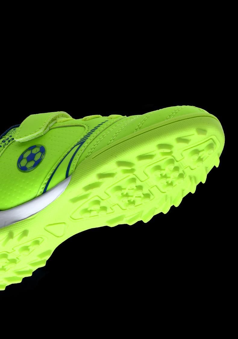 Zapatillas de fútbol para niños con velcro, césped artificial, sin cordones, para niños y estudiantes._voghion.com