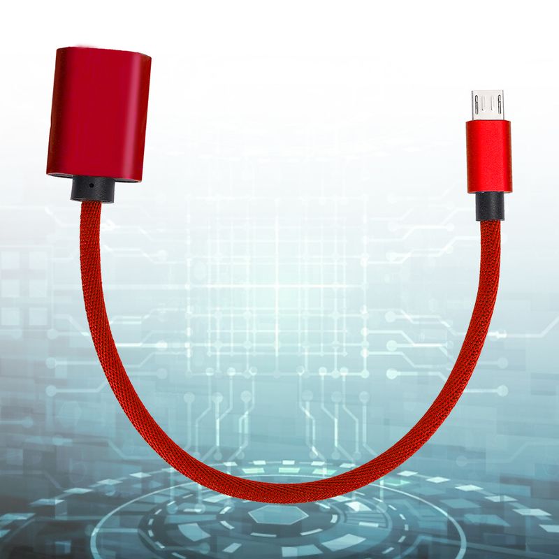 Type-C OTG Data Cable USB Adapter OTG Adapter Converter Micro USB Cables AUX Audio Cable Adapter For AndroidRed_voghion.com