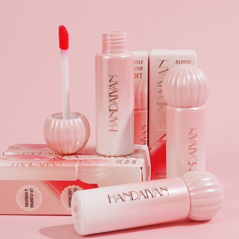 HANDAIYAN Lett å fuktighetsgivende, langvarig speilfargingslotion, leppestift, glatt flekk, farge og leppeglasur_voghion.com