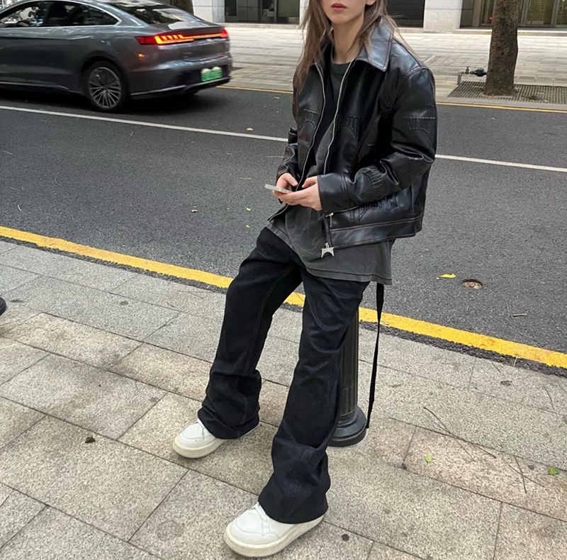 Herrenbekleidung High Street Ausgestelltes Sommertrend Schlaghosen Handgefertigtes Wachs_voghion.com