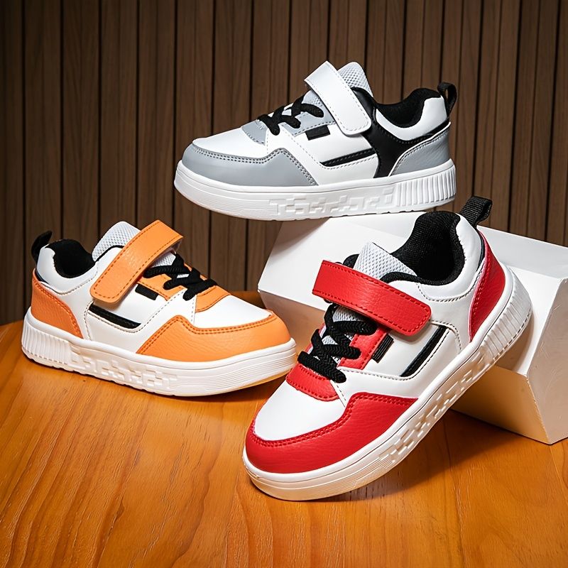 Lässige Low-Top-Skateboardschuhe für Jungen, bequeme, rutschfeste Sneakers für alle Jahreszeiten_voghion.com