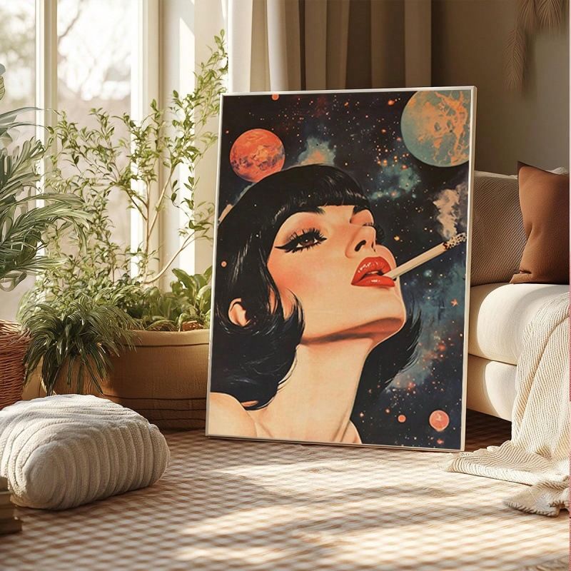 Framed Canvas Wall Art Living Room Print Decorative Poster Hanging Painting With Frame_voghion.com