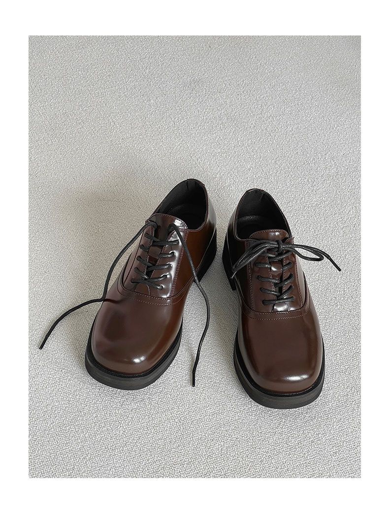 ShoeVault, scarpe casual in pelle stile britannico, con punta quadrata, foderate in pile invernale, per uomo e donna, con rialzo in altezza_voghion.com