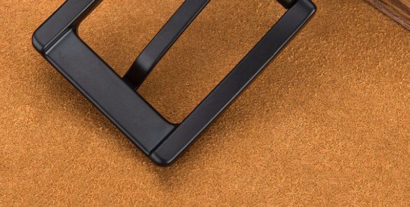 VARME menns toppkvalitets nye design massivt kuskinn menn ku ekte skinn kuskinn svart nålespenne metallbelter jeans_voghion.com