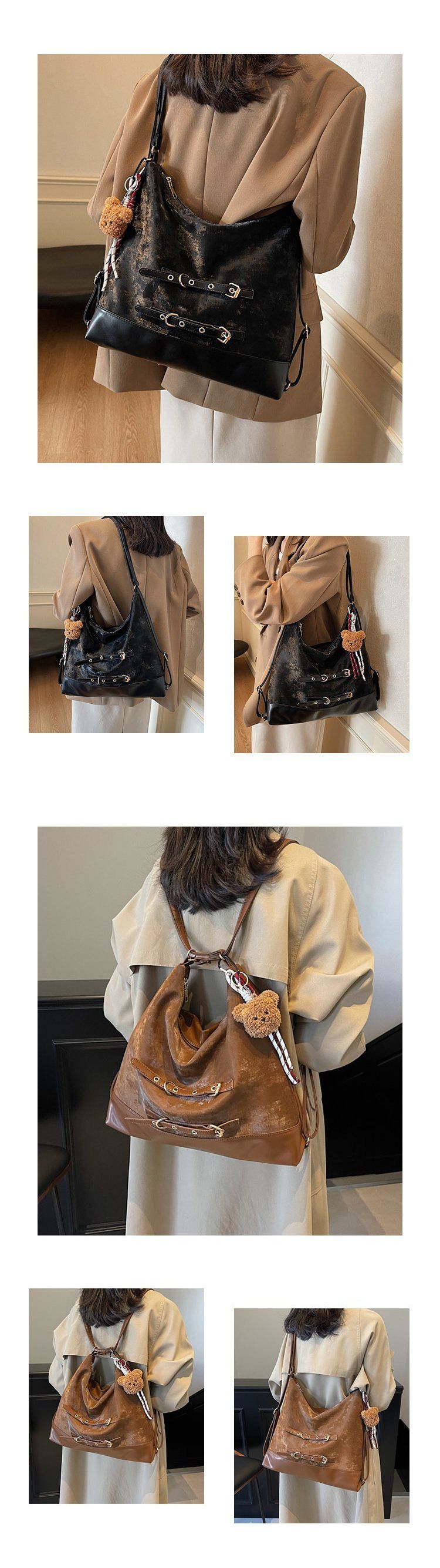 Multifunctional Shoulder Bag Women's Crossbody Bag_voghion.com