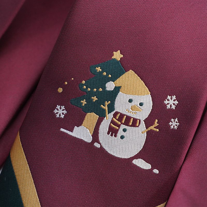 Original Genuine In-Stock Christmas Snowman Party Theme Hand-Tied No-Tie Necktie Bow Tie For Men And Women Small_voghion.com