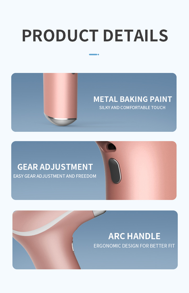 Mini Portable Maage Gun Deep Tiue Cute Dolphin Style Lady Office Mucle Maager Trainer Sollievo dal dolore Corpo Relax_voghion.com