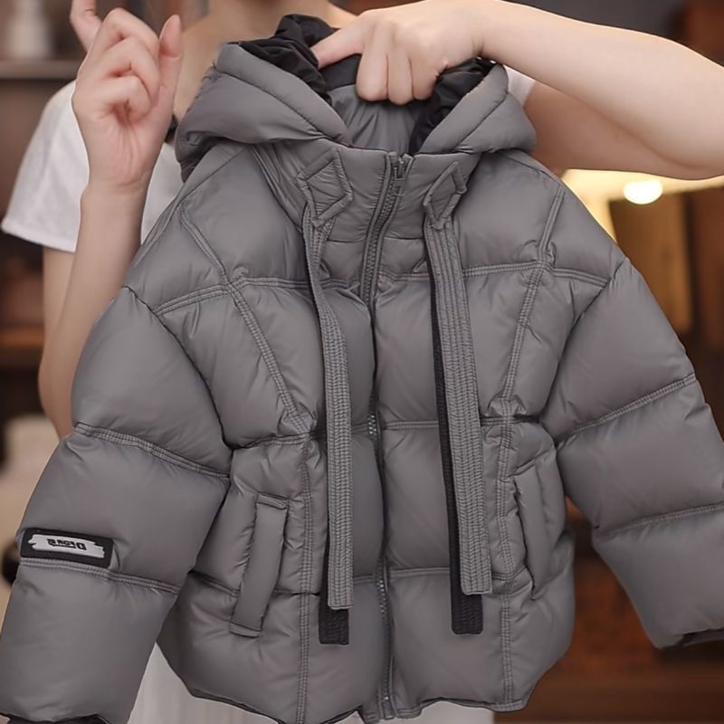 2025 Abbigliamento invernale per bambini Elegante giacca in cotone imbottito Abbigliamento invernale alla moda Bella giacca in cotone spesso e caldo per bambini di media e grande taglia_voghion.com