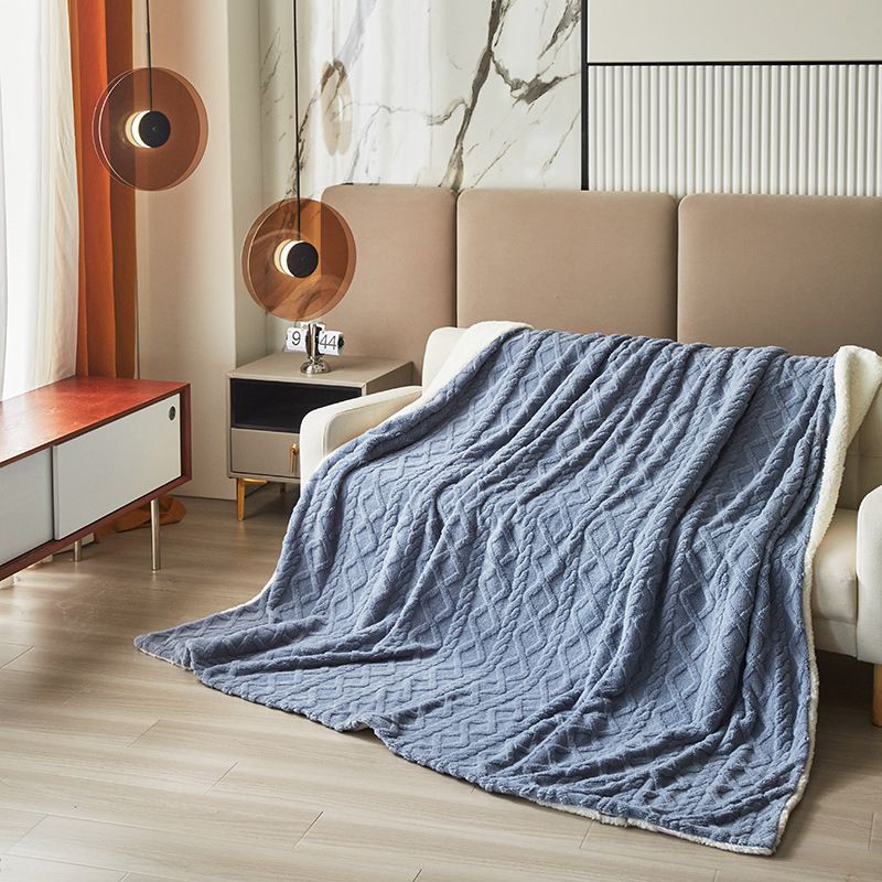 Double-layer thickened Tower velvet blanket lambswool sofa blanket office nap air conditioning children's blanket quilt cover_voghion.com