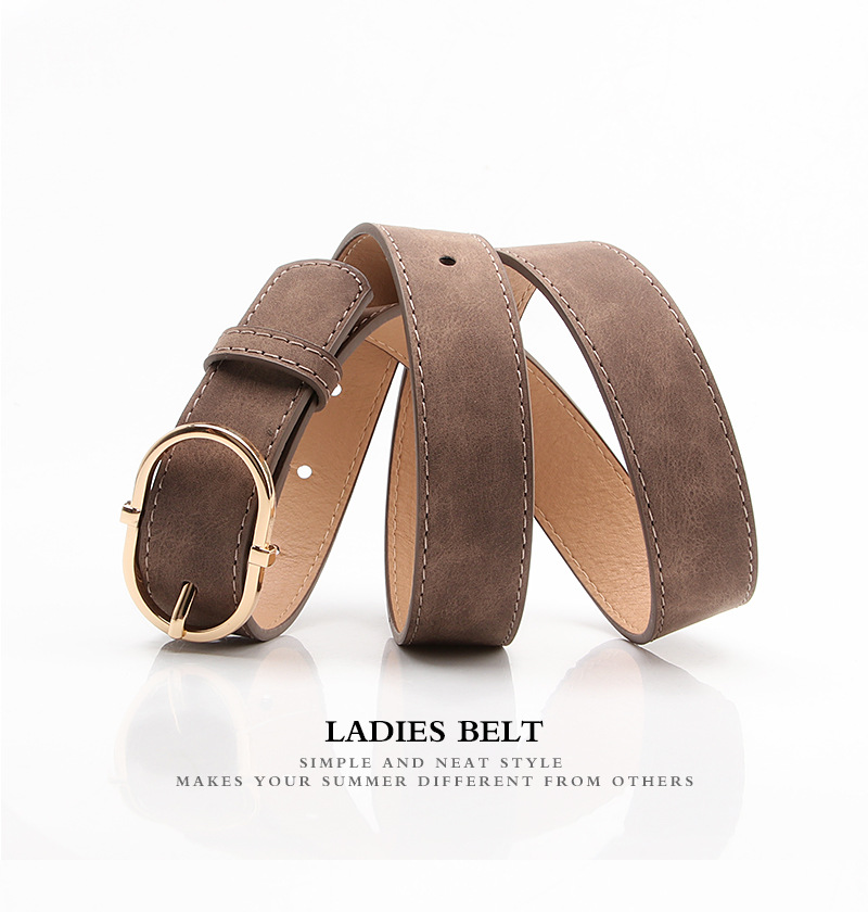 2023 Cintura da donna di nuova vendita Pulsante giapponese Moda opaca Cintura in PU di alta qualità Abbigliamento per ragazze Cinghie decorative abbinate_voghion.com