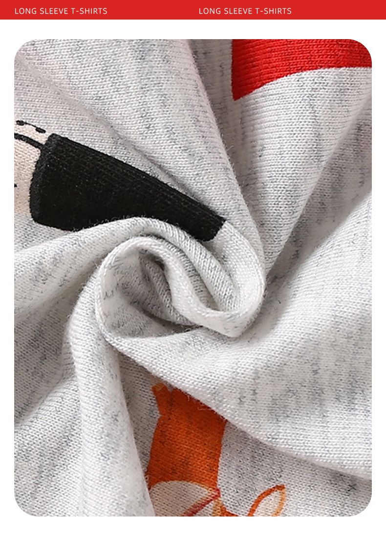 Maglietta Malwee per ragazzi, autunno inverno, nuova, stile europeo e americano, casual, manica lunga, scollo rotondo, elegante, stampata._voghion.com