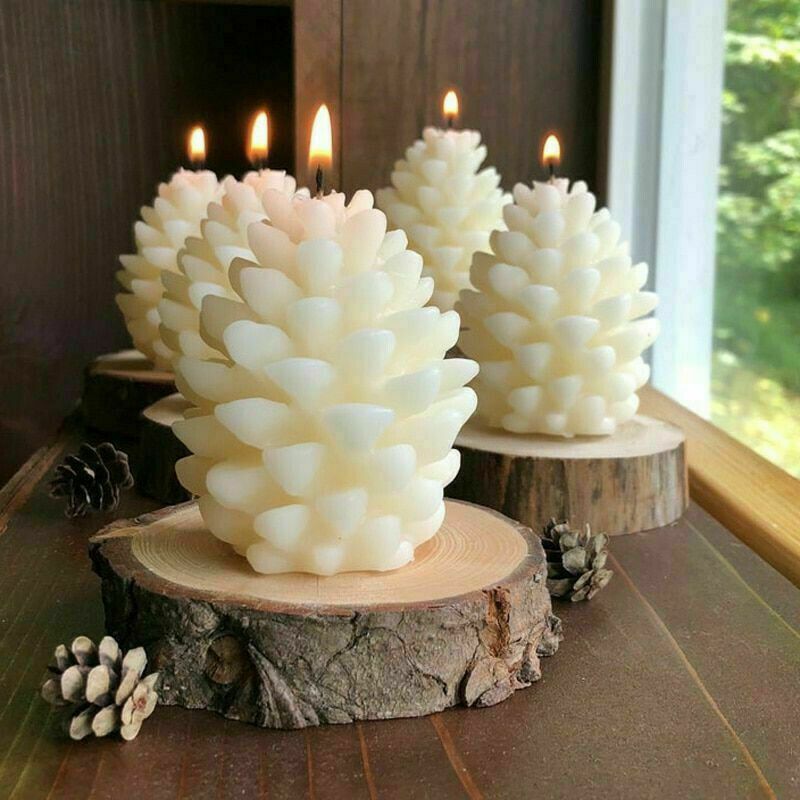 Grenzüberschreitende Weihnachts-Kiefernzapfen-Silikonform für Kerzen, Kerzenform, DIY-Seifenform_voghion.com