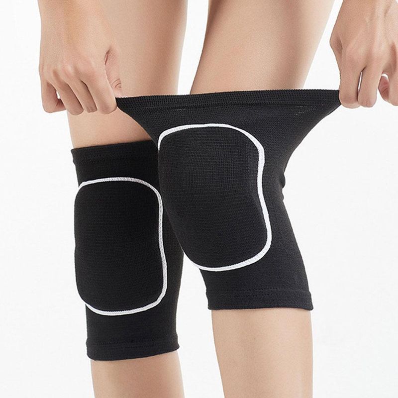 1 paar Dansende Kniebeschermers Voor Volleybal Yoga Vrouwen Kinderen Mannen Patella Brace Ondersteuning Eva Kniebeschermer Fitness Beschermer Werkuitrusting S4x2_voghion.com