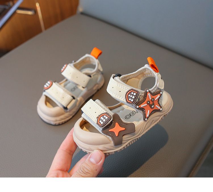 Sandali da spiaggia per bambini 2024, nuovi sandali da spiaggia con suola morbida per bambini, da 1 a 3 anni, scarpe da bambina, fascia per capelli 2_voghion.com