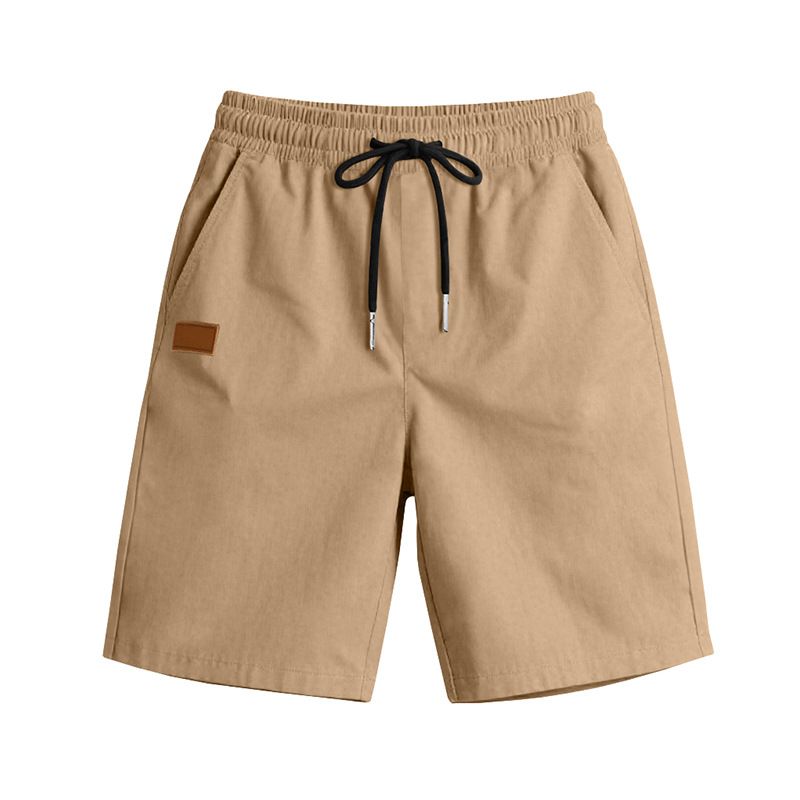 Pantalones de playa para hombre, de verano, informales, ligeros y lujosos, de cinco puntos, con cordón cruzado, talla grande_voghion.com