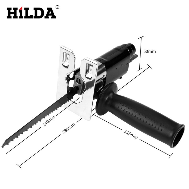 HILDA Electric Drill To Reciprocating Saw Converter - 3-in-1 Multi-Tool For Woodworking, DIY Cutting & Home Improvement_voghion.com