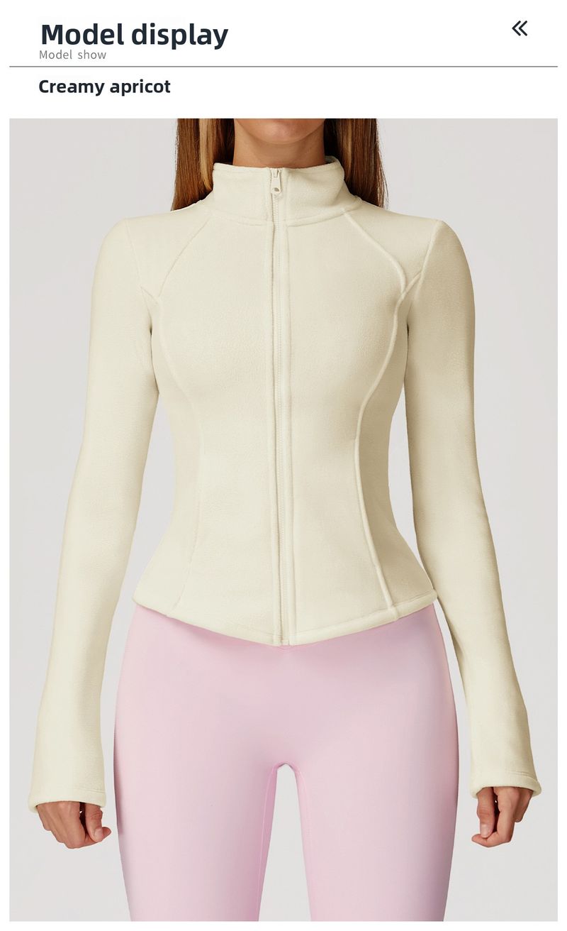 Giacca calda e spessa in pile polare di alta qualità per l'autunno e l'inverno, per donna, modello Zechuang 5012_voghion.com