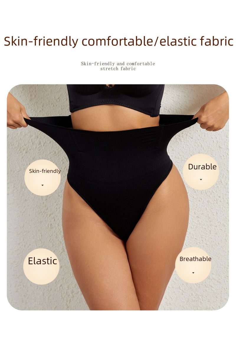 Body Shaping Women's High Waist Abdominal Pants Body-fit Belly-fitting G-string Exposed Ass PP Hip-lifting Pants Hip Pants_voghion.com