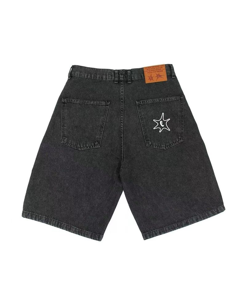 Nouveau short en denim décontracté de style américain pour le printemps et l'été, short à jambes droites amples de marque tendance Y2K pour hommes_voghion.com