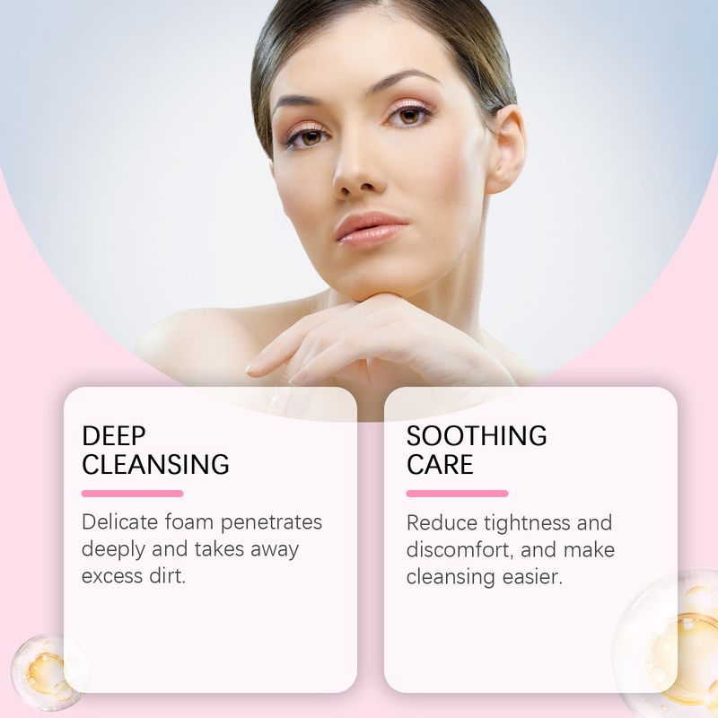 HOYGI Niacinamide Deep Cleansing Milk Poren sanft, entfernt Akne, reinigt das Gesicht mit erfrischender Pflege, spendet Feuchtigkeit und_voghion.com