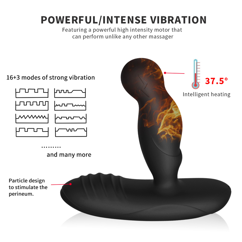 Grado Prostata 360 Massaggiatore Elettrico Shock Pulse Butt Plug Anale Plug Vibratore Giocattoli Sessuali Vibratore Per Uomo B_voghion.com