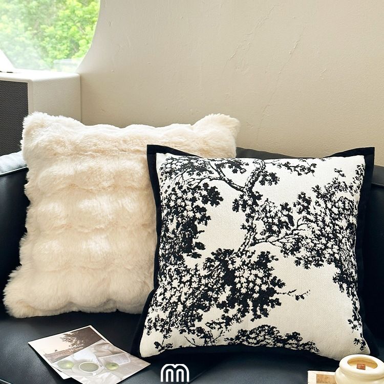 Lumbar Pillow Living Room Soft Decor Plush Cushion_voghion.com