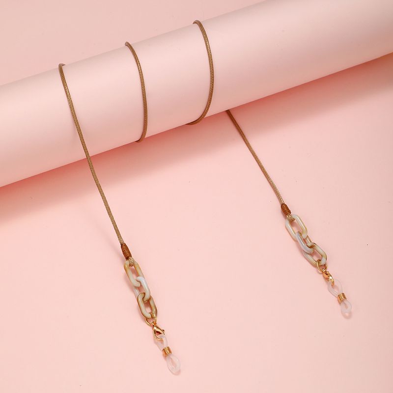 Korean And Japanese New Style Wax Oval Buckle Anti-Lost Mask Handmade Hanging Rope Fashion Eyeglass Chain_voghion.com