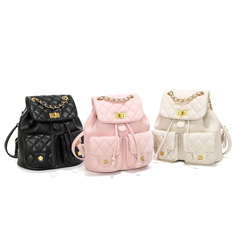 Quilted Chain Women's Bag Fall/Winter 2025 New Multi-Pocket Backpack Travel Large Capacity Backpack_voghion.com