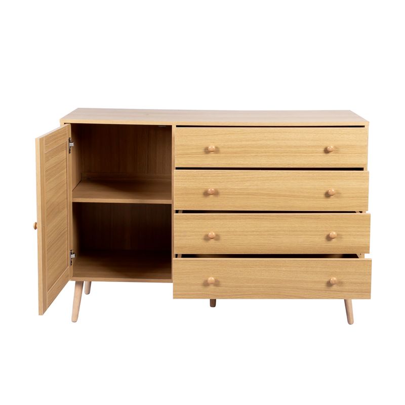 Holzseitenschrank 120 cm con 4 lame e 1 lama_voghion.com