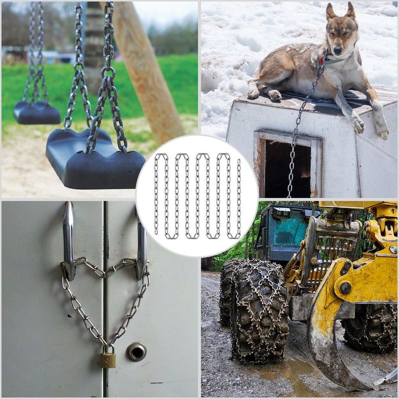 VEVOR Grade 30 Chain 3/16 Inch By 100Ft Length Grade 30 Proof Coil Chain Zinc Plated Grade 30 Chain For Towing Logging Agriculture And Guard Rails_voghion.com
