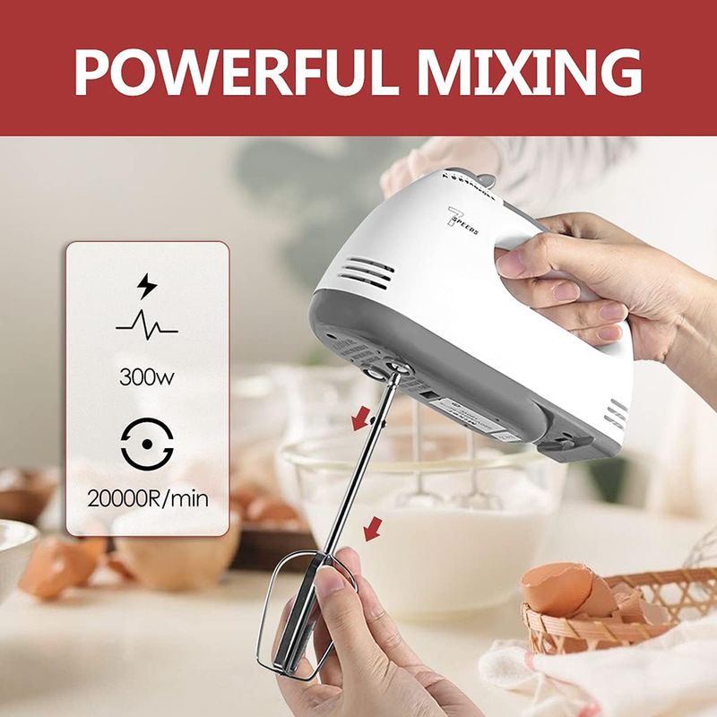 100W 7 Geschwindigkeiten Steuerung Hand Mini Mixer Lebensmittel Mixer Multifunktionale Küchenmaschine Küche Mini Elektrische Manuelle Kochwerkzeuge_voghion.com