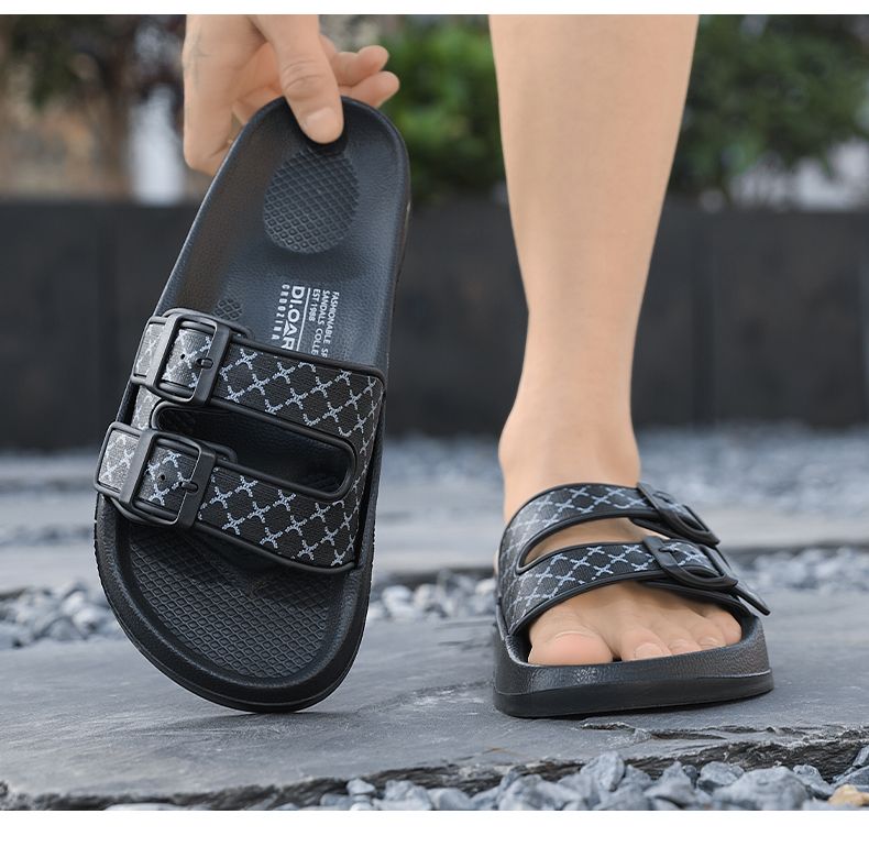Storlek Single Line Herr Beach Shoes,Funky Bokken Tofflor_voghion.com