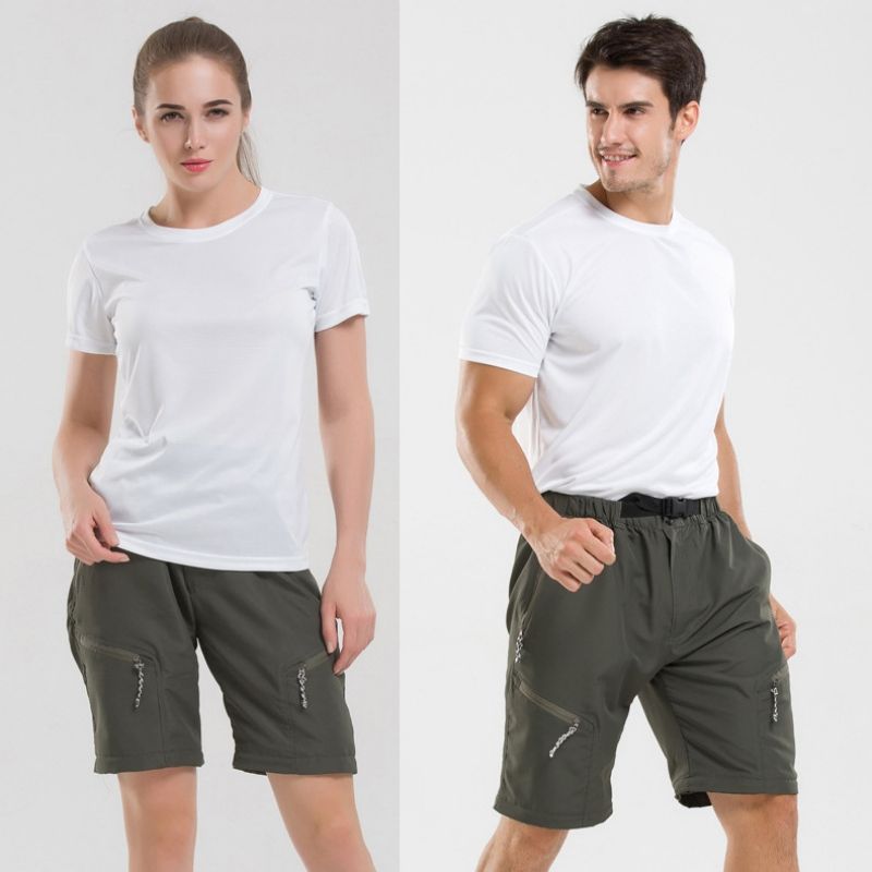 Erkek Moda Dönüştürülebilir Hızlı Kuru Zip Açık Yürüyüş Pantolon Koşu Koşu Nefes Alabilen Pantolon Şort_voghion.com