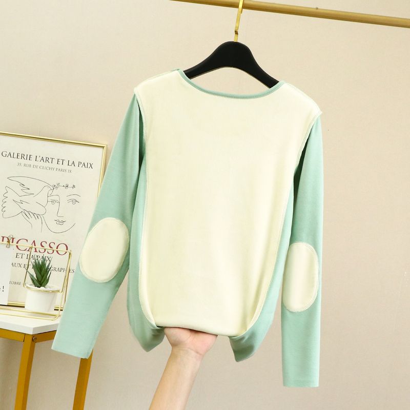 Mädchen Herbst Winter Damen Thermounterwäsche 085 Verdickte Ganzkörper-Patches Warme Funktionale Lässige Nahtlose Kälteschutzunterwäsche_voghion.com