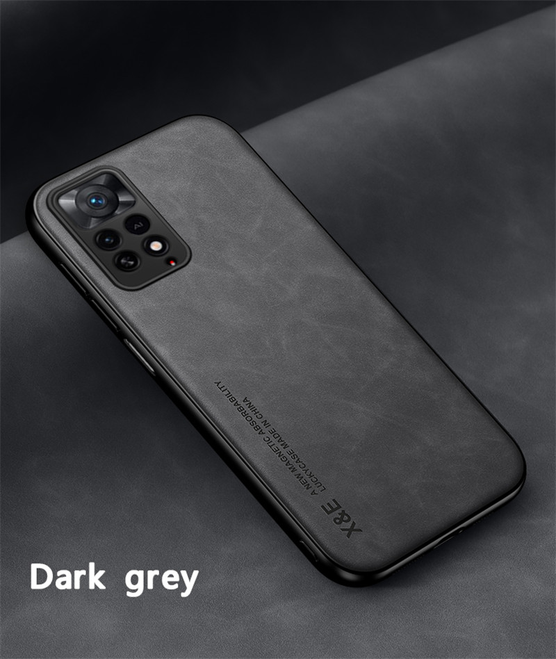 Luksus retro skinnveske til Xiaomi Redmi Note 11 Pro 11S 10S 10 11T Pro 9 9s K50 K40 K30 10C myk silikonrammetelefon_voghion.com