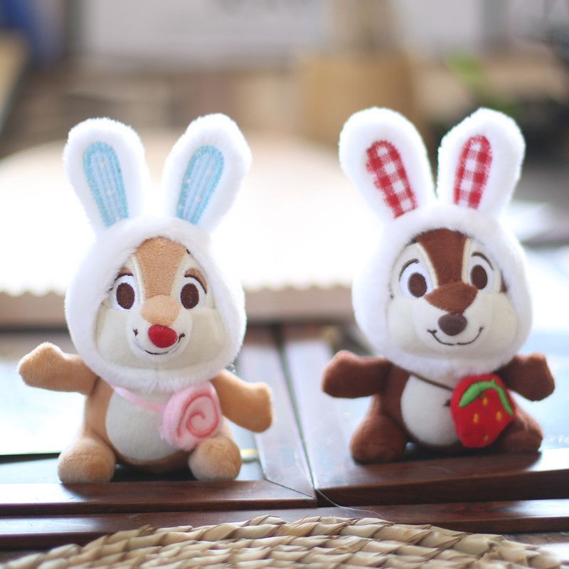 Plush Squirrel Adorable Toy Keychain Cute Bag Charm Soft Short Plush Doll_voghion.com