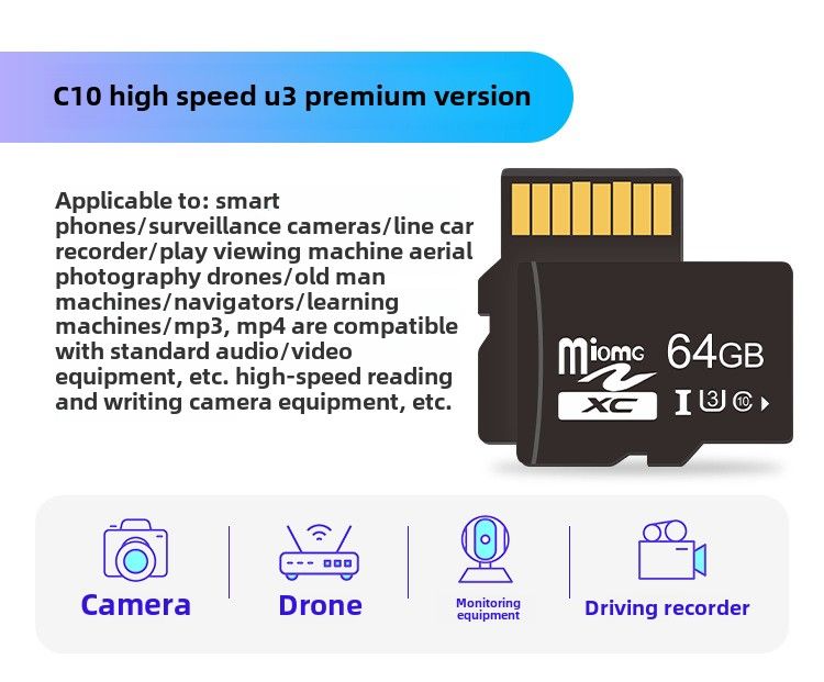 8G Memory Card 16G Camera 32G Mobile Phone 128G Monitoring 64G TF Card Driving Recorder 4G_voghion.com