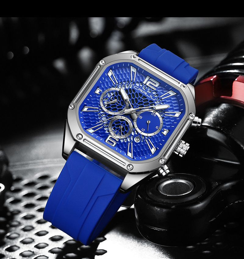 Square Leather Strap Watch With Waterproof Calendar Function For Couples, Casual Style, Quartz Movement Square Watch_voghion.com